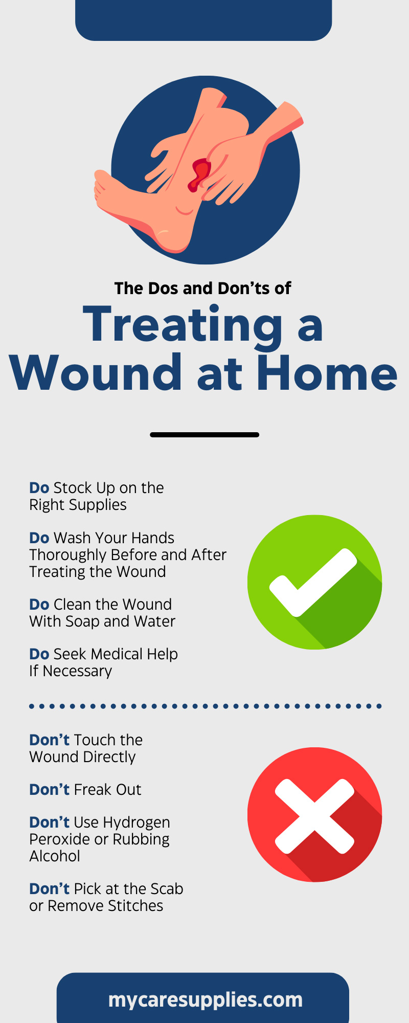 The Dos and Don’ts of Treating a Wound at Home